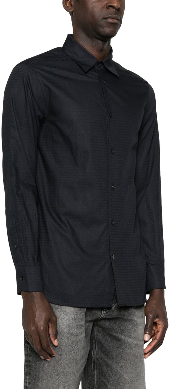 Emporio Armani Shirts Blue Blauw