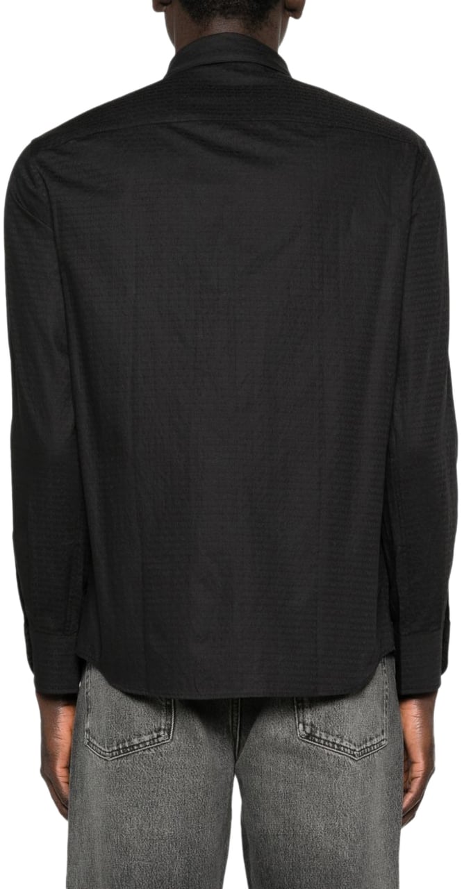 Emporio Armani Shirts Black Zwart