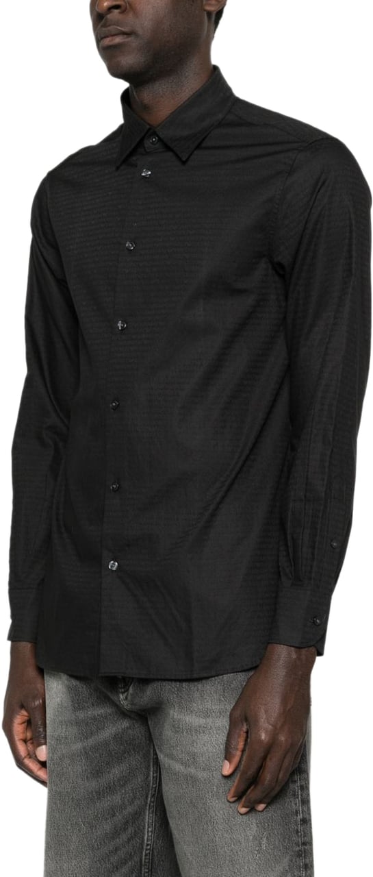 Emporio Armani Shirts Black Zwart