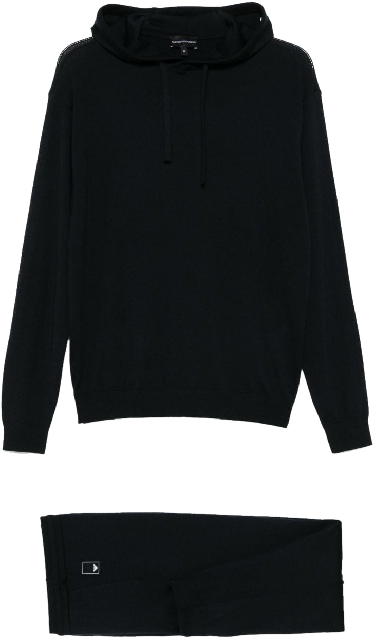 Emporio Armani Sweaters Blue Blauw
