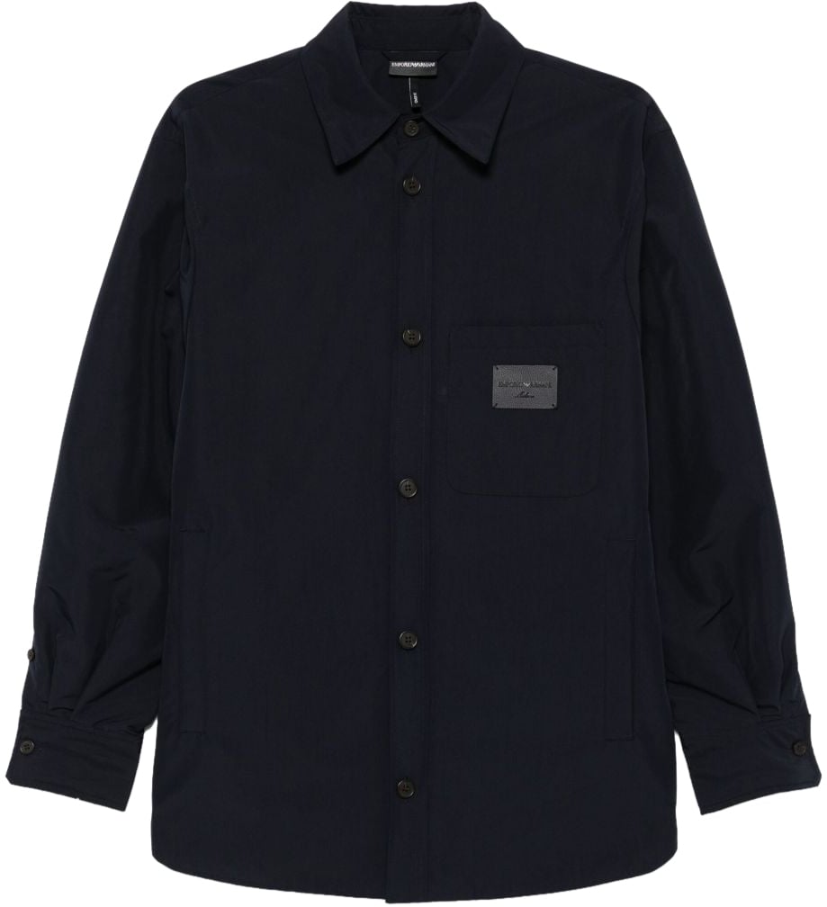 Emporio Armani Shirts Blue Blauw