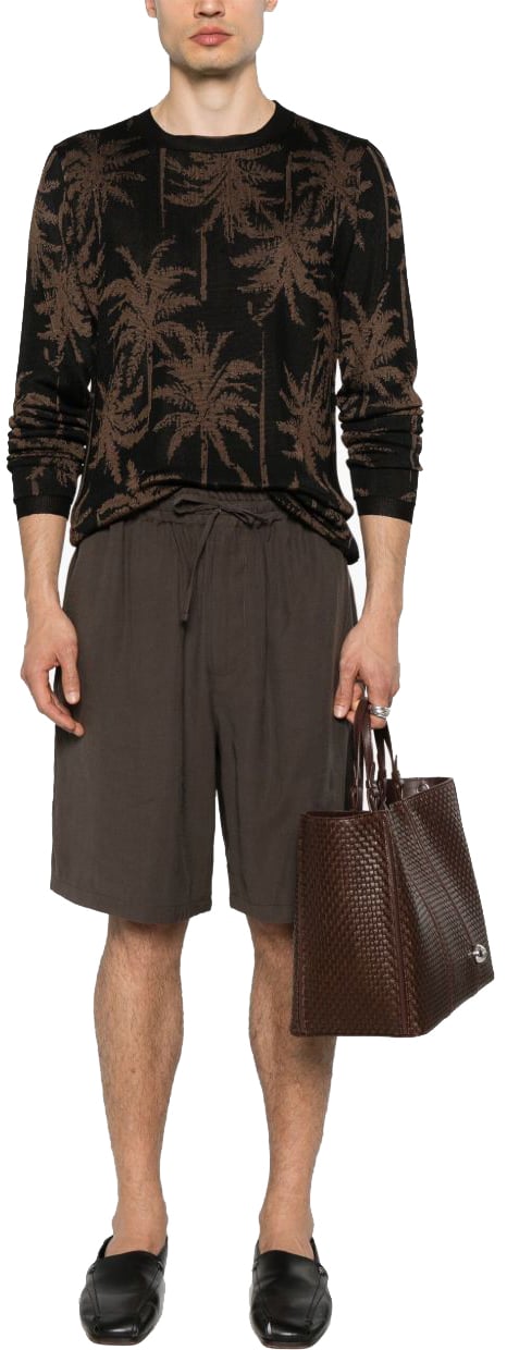 Emporio Armani Shorts Marrone Scuro Bruin