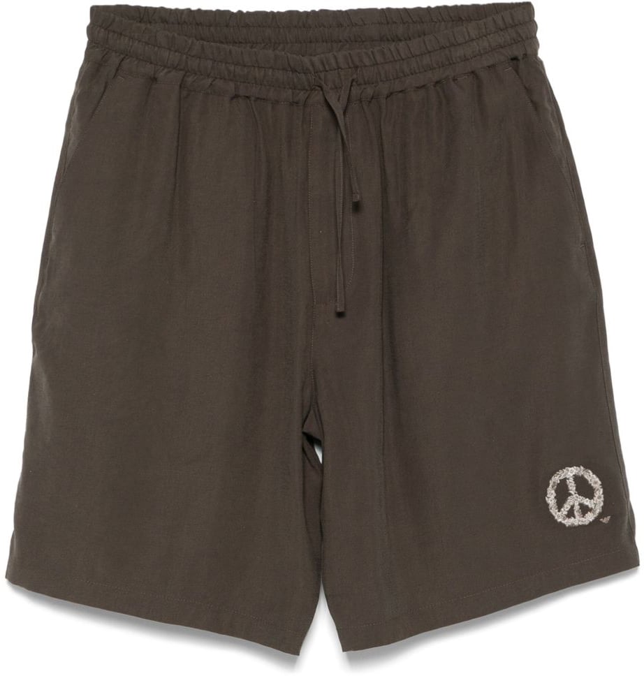 Emporio Armani Shorts Marrone Scuro Bruin