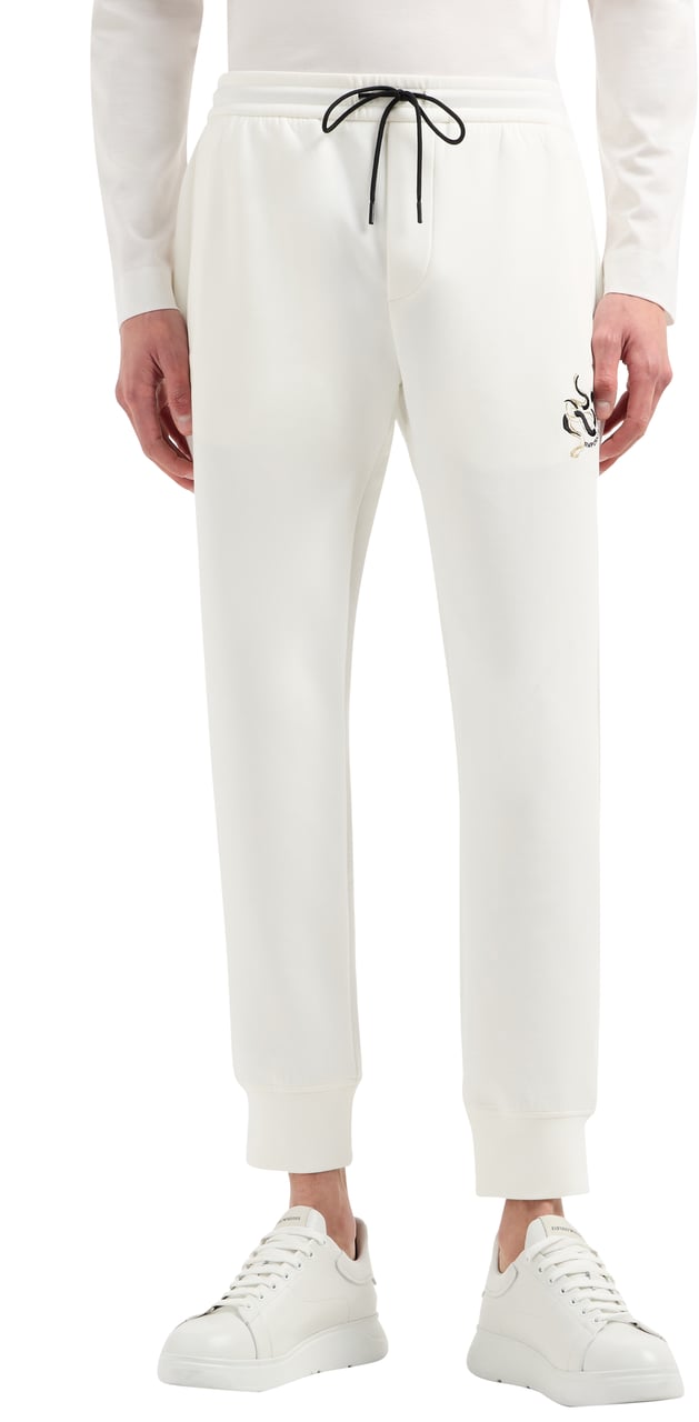 Emporio Armani Trousers Snow White Wit