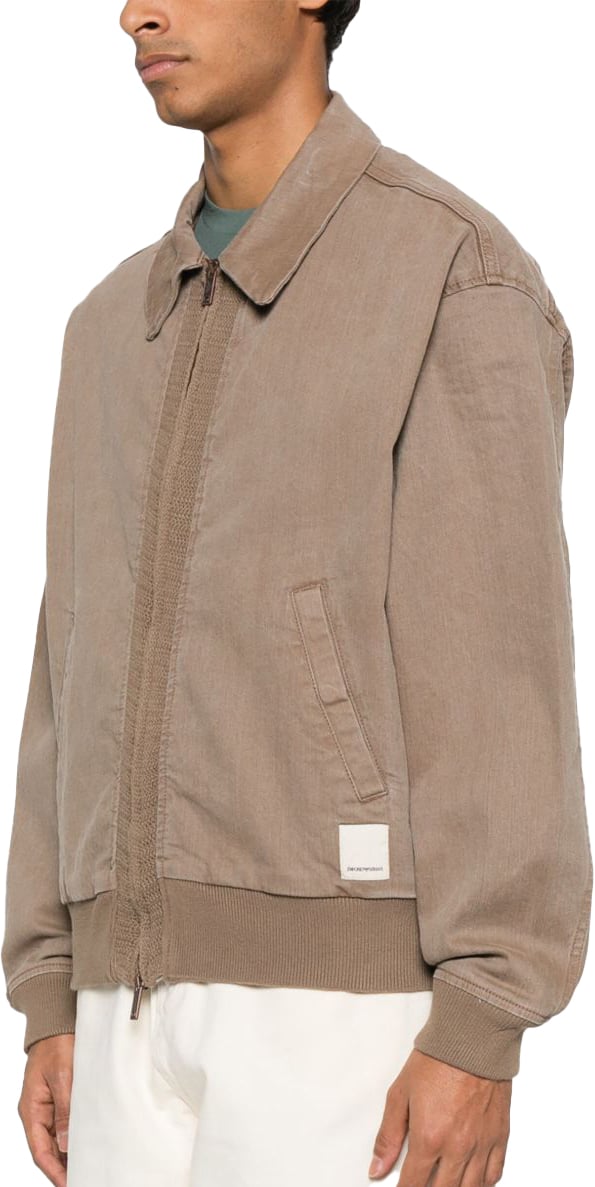 Emporio Armani Coats Brown Bruin