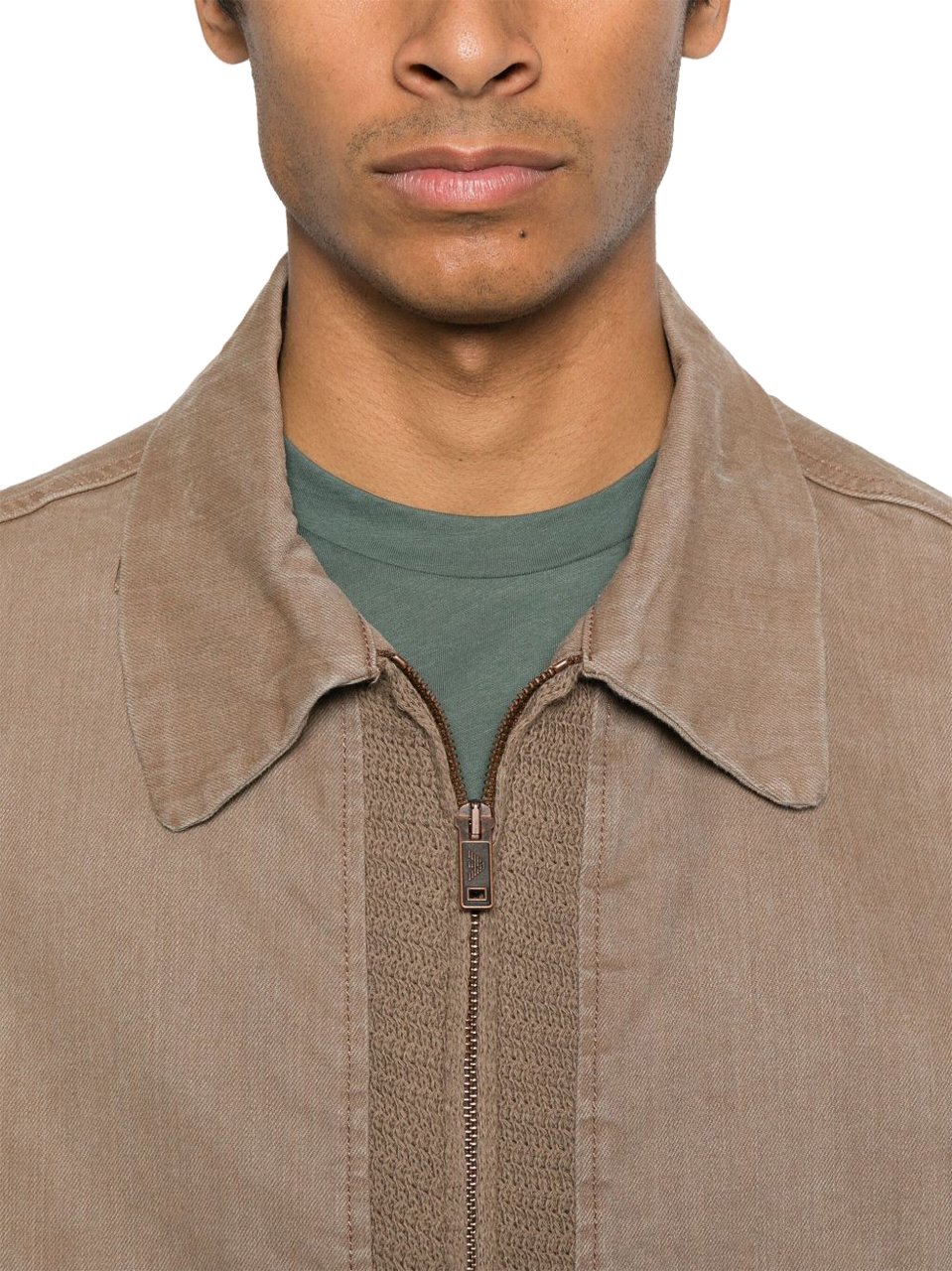 Emporio Armani Coats Brown Bruin