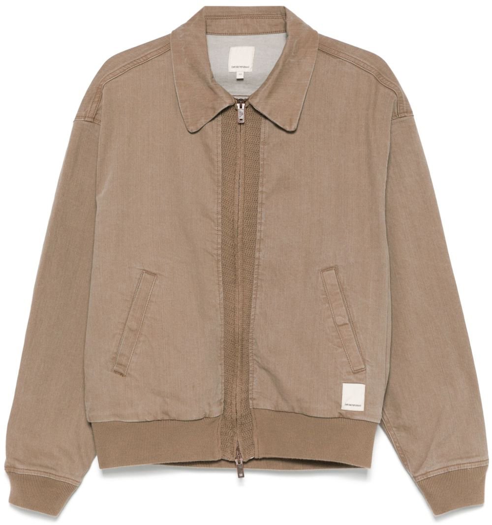 Emporio Armani Coats Brown Bruin
