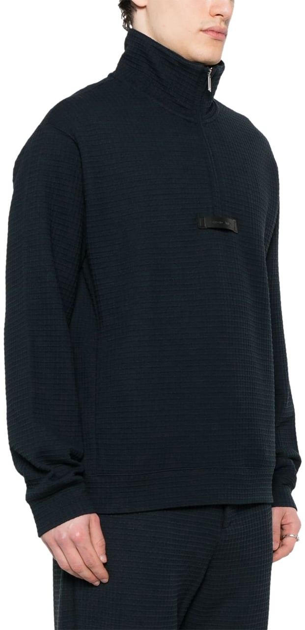 Emporio Armani Sweaters Blue Blauw