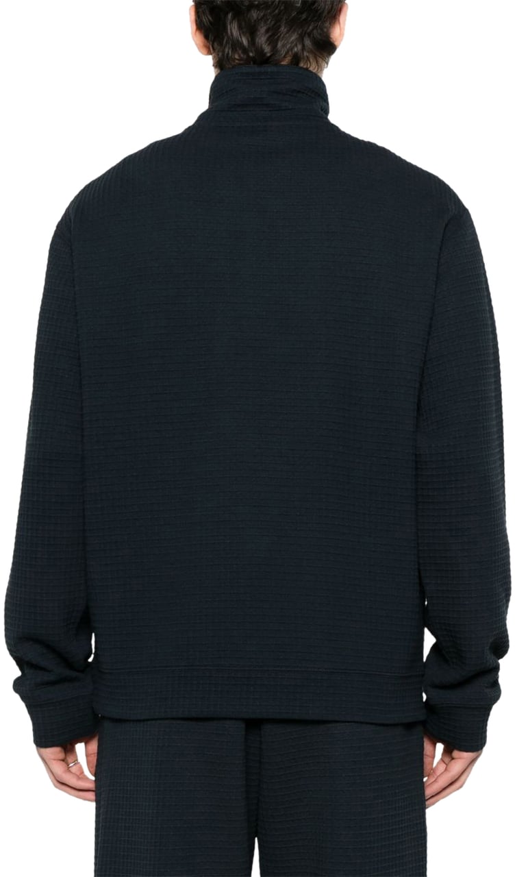 Emporio Armani Sweaters Blue Blauw