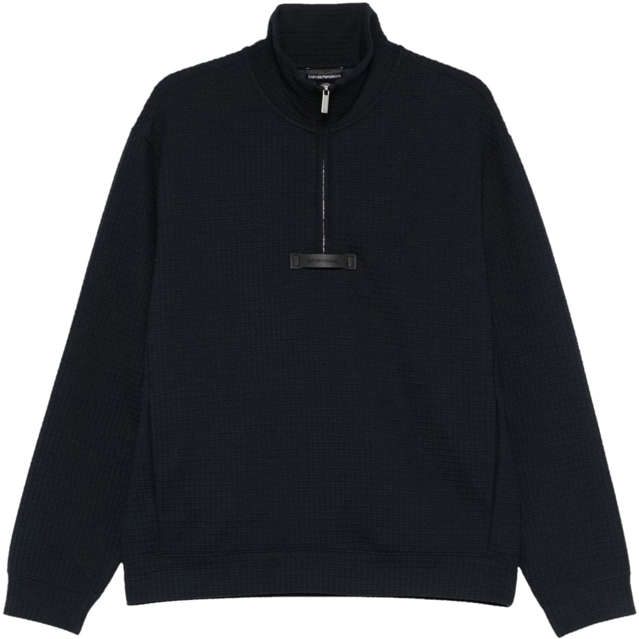 Emporio Armani Sweaters Blue Blauw