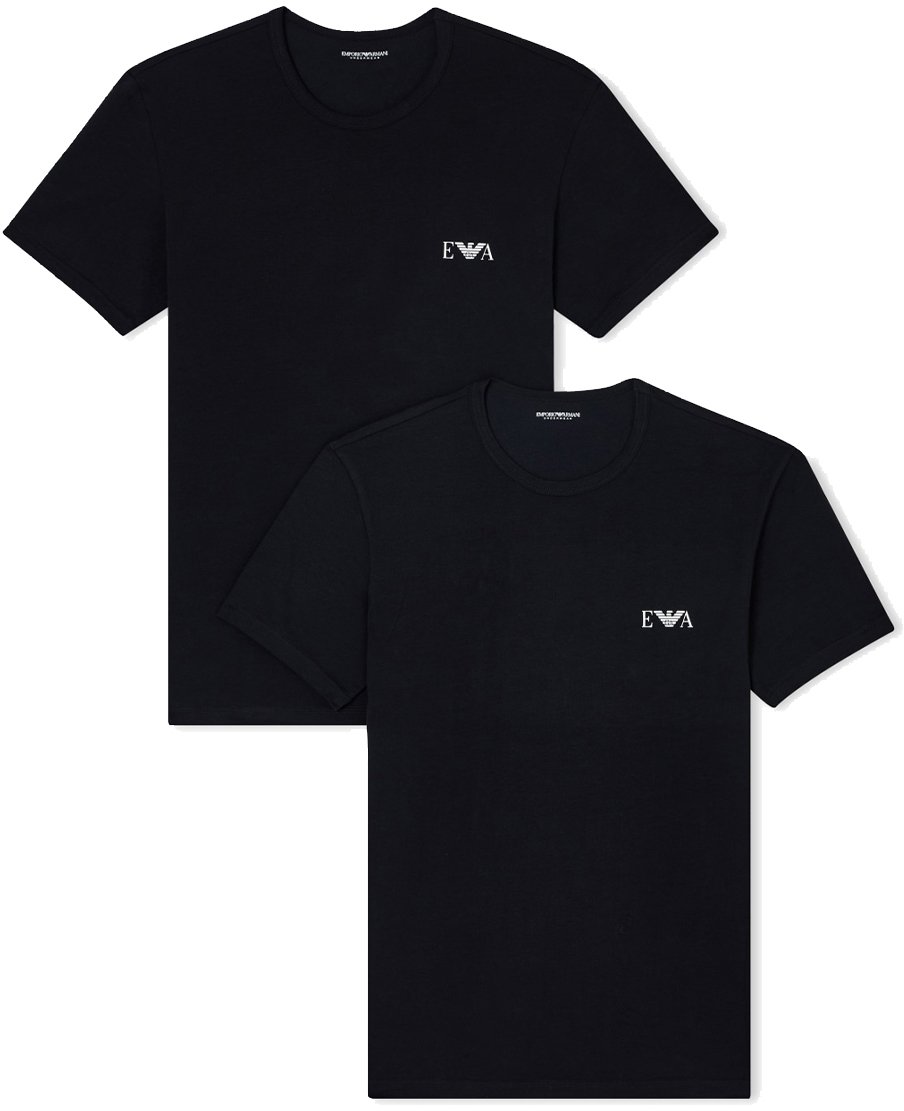 Emporio Armani T-Shirts And Polos Black Zwart