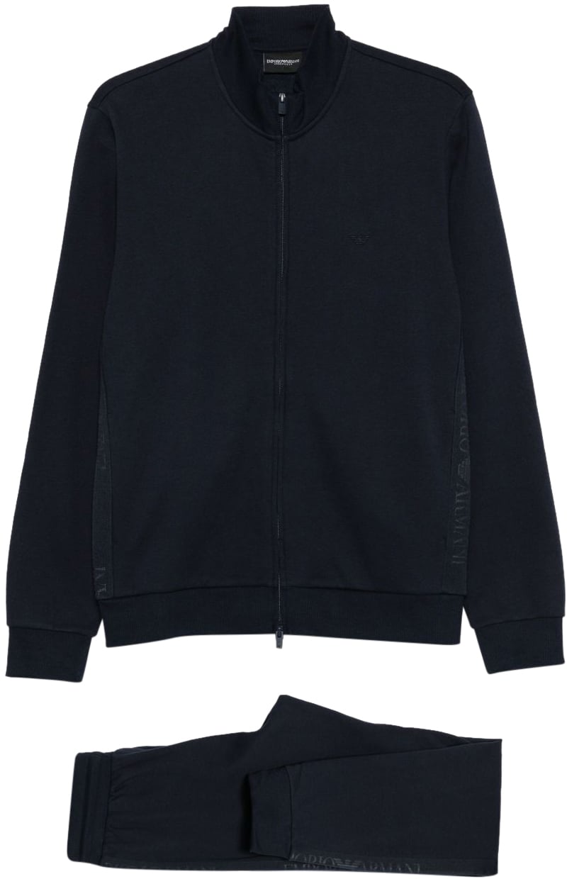 Emporio Armani Sweaters Blue Blauw