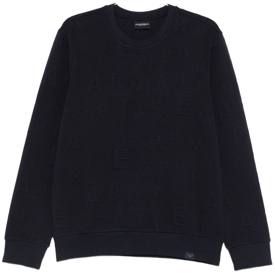 Emporio Armani Sweaters Blue Blauw