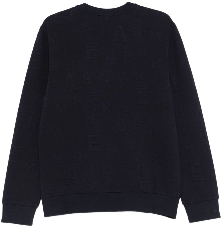 Emporio Armani Sweaters Blue Blauw