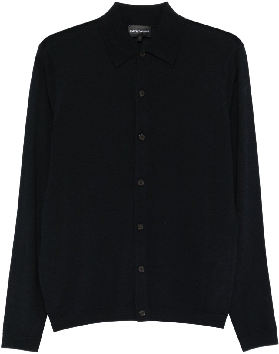 Emporio Armani Sweaters Blue Blauw