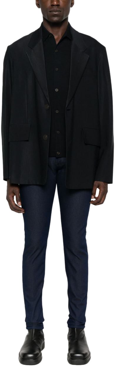 Emporio Armani Sweaters Blue Blauw
