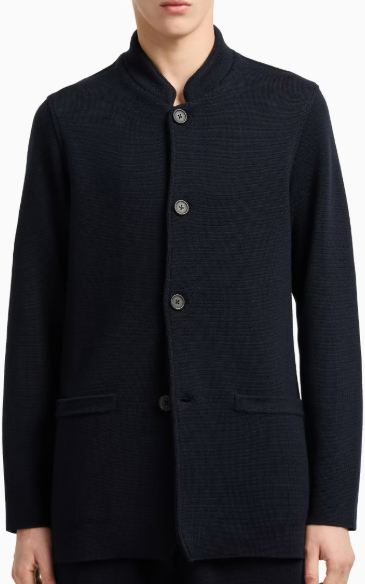 Emporio Armani Jackets Blue Blauw
