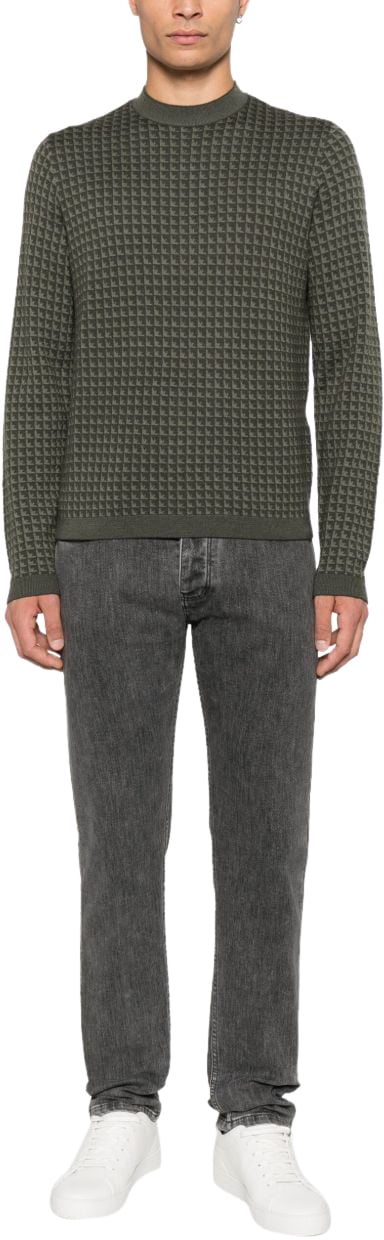 Emporio Armani Sweaters Green Groen