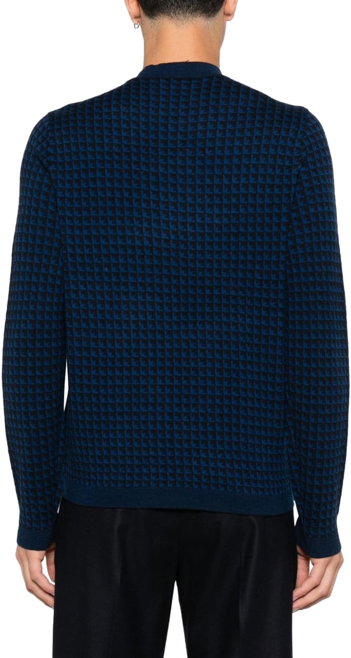 Emporio Armani Sweaters Blue Blauw