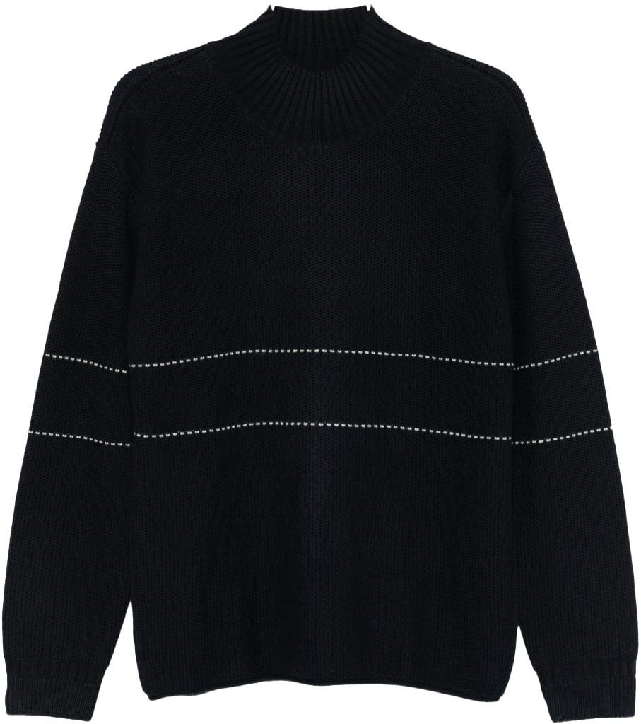 Emporio Armani Sweaters Blue Blauw