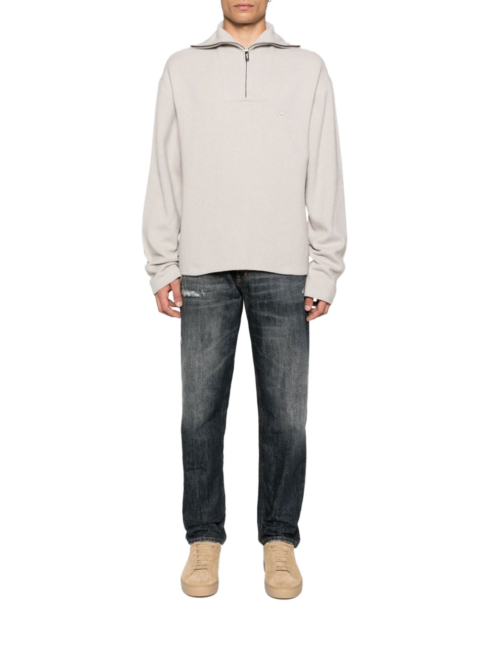 Emporio Armani Sweaters Grey Grijs