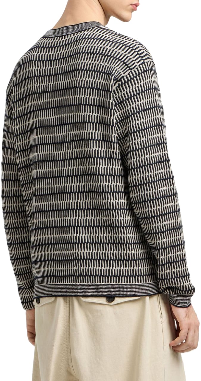 Emporio Armani Sweaters Blue Blauw