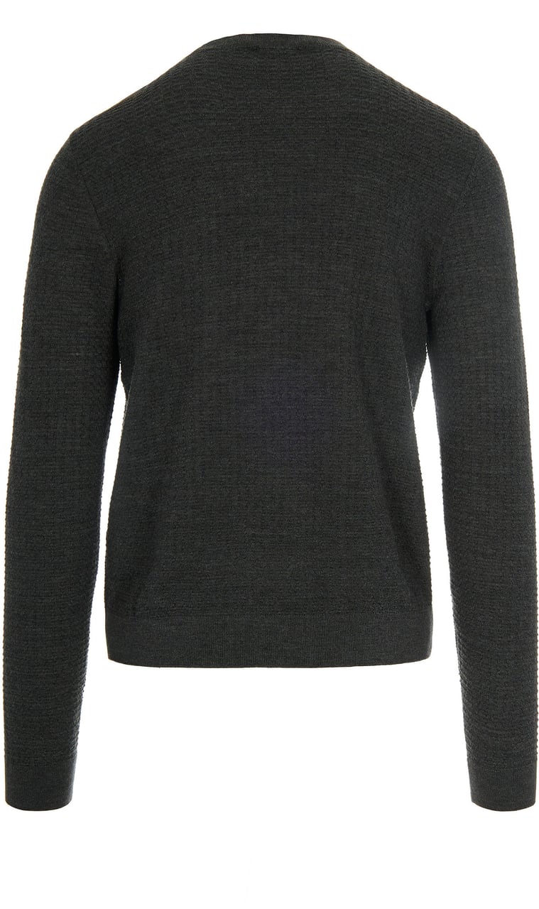 Emporio Armani Sweaters Dk Grey Mel Moss Donkergrijs