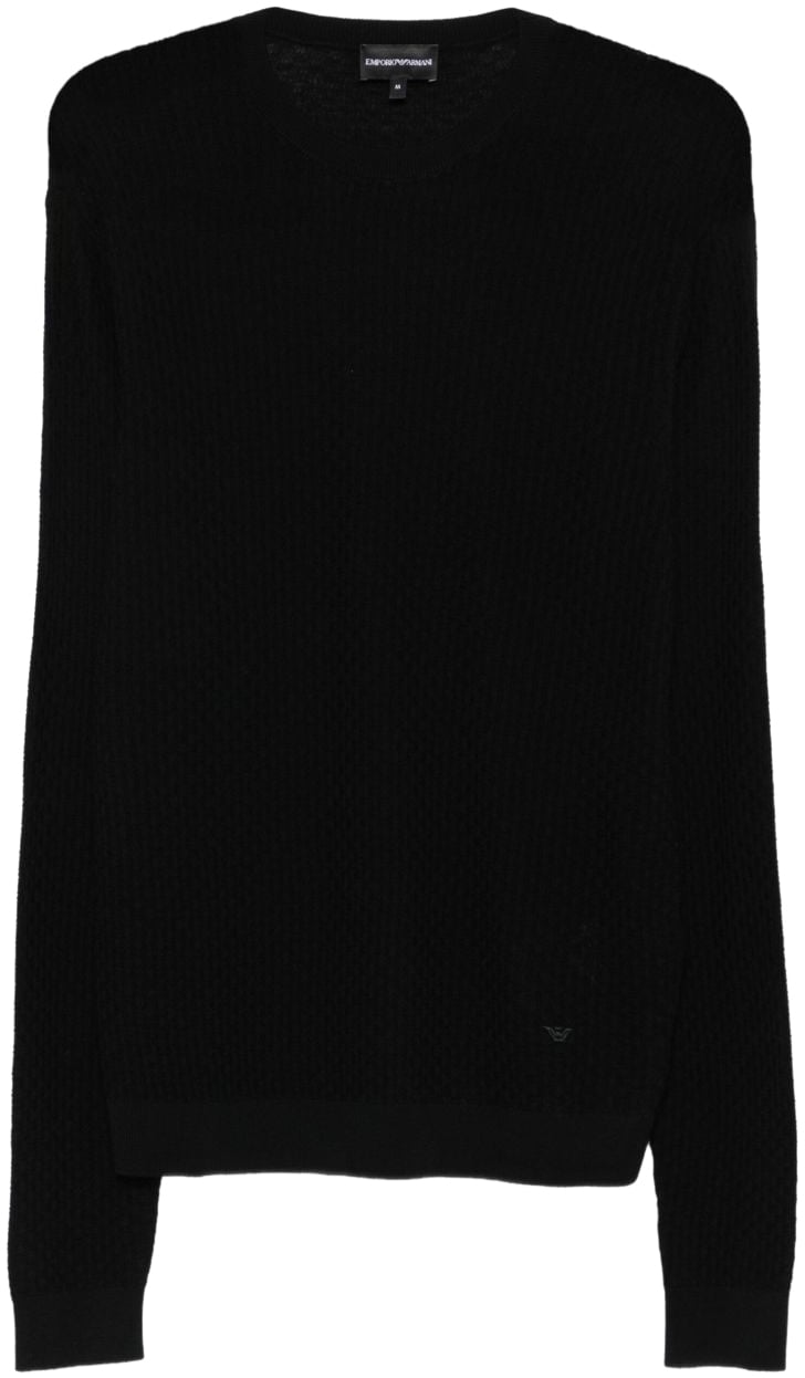 Emporio Armani Sweaters Black Zwart