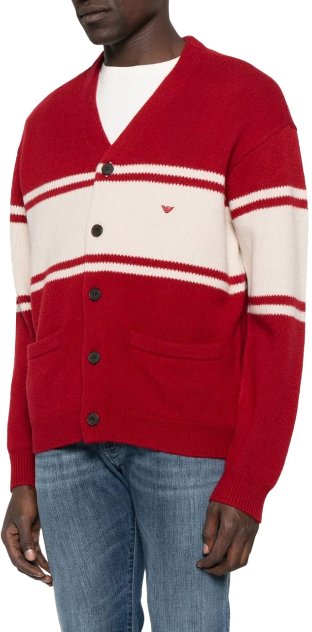 Emporio Armani Sweaters Red Rood
