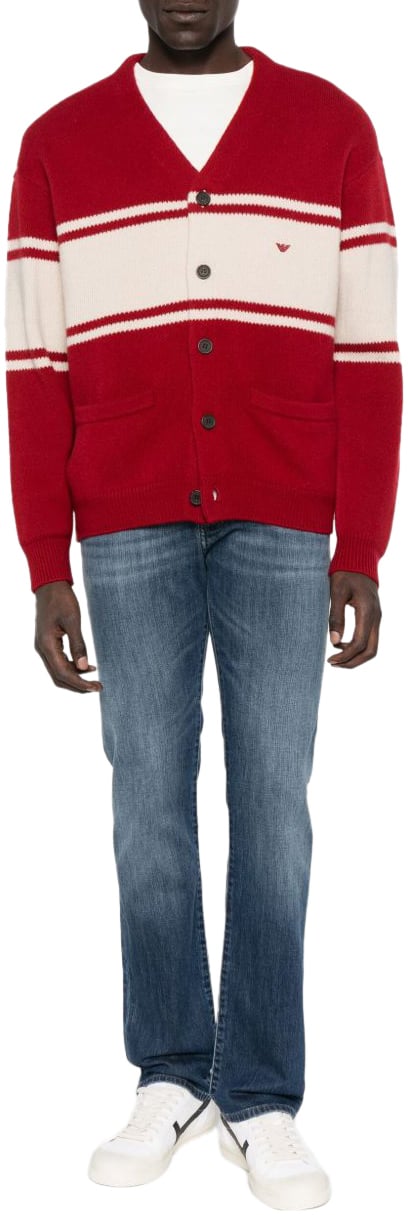 Emporio Armani Sweaters Red Rood