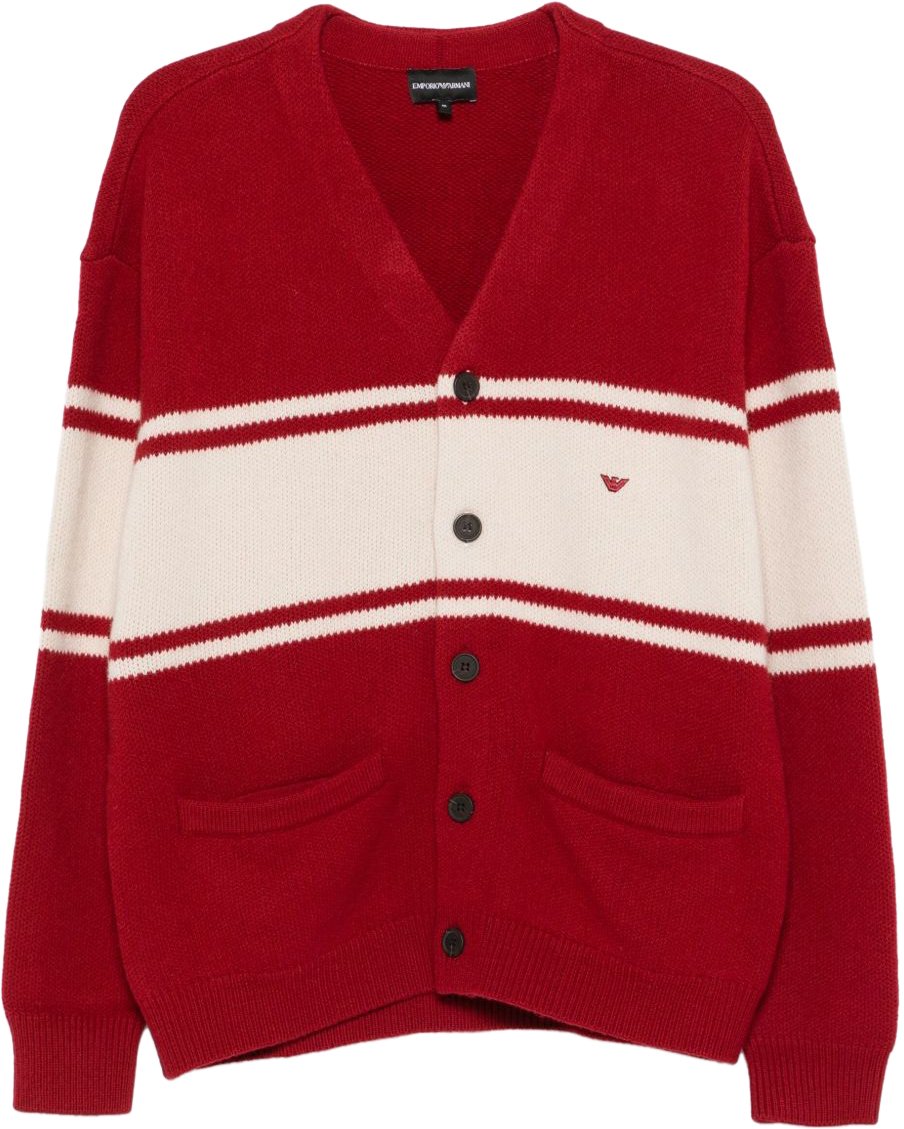 Emporio Armani Sweaters Red Rood