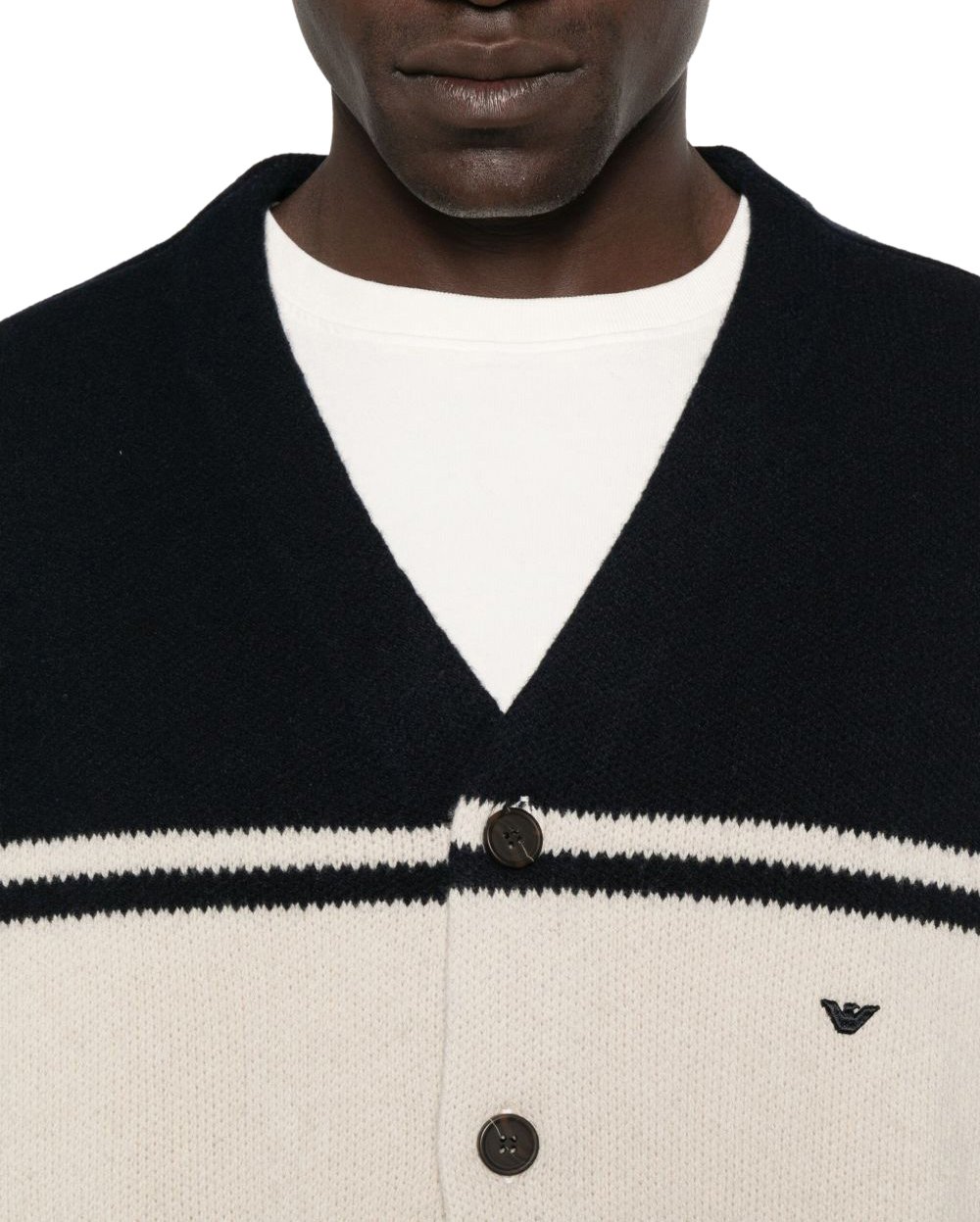 Emporio Armani Sweaters Blue Blauw