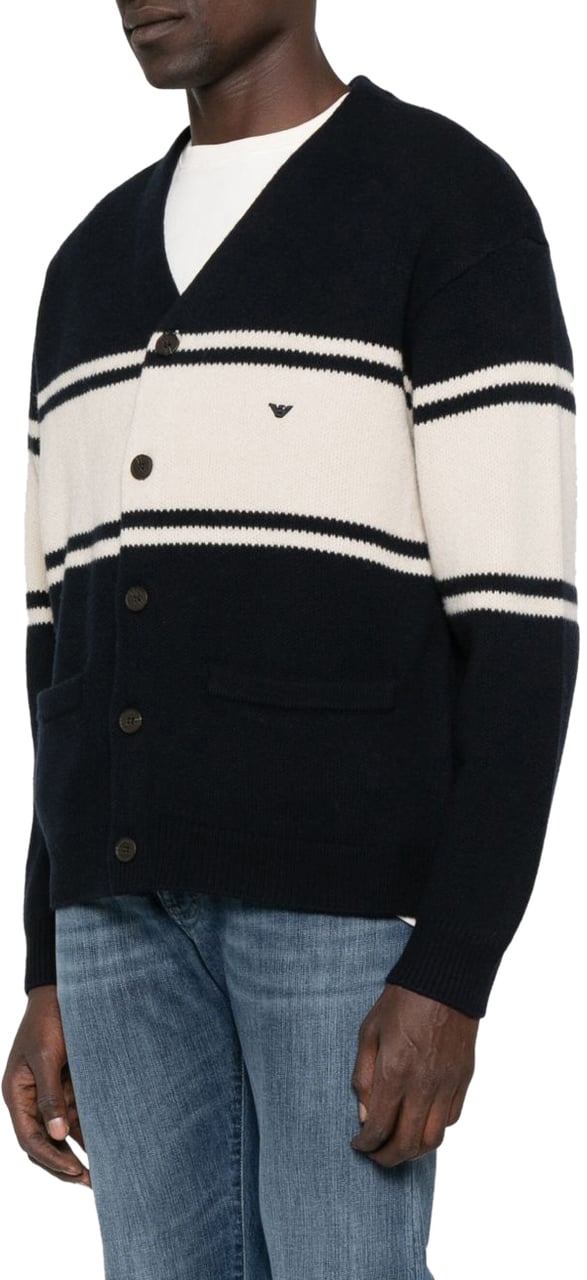 Emporio Armani Sweaters Blue Blauw