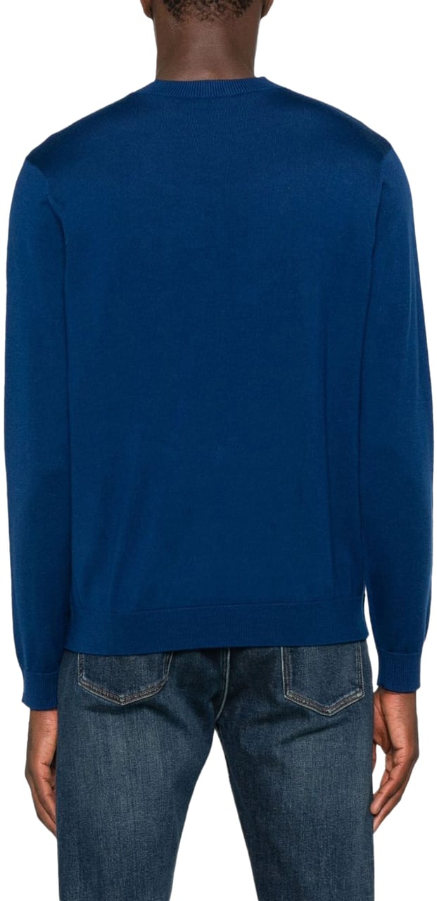 Emporio Armani Sweaters Blue Blauw