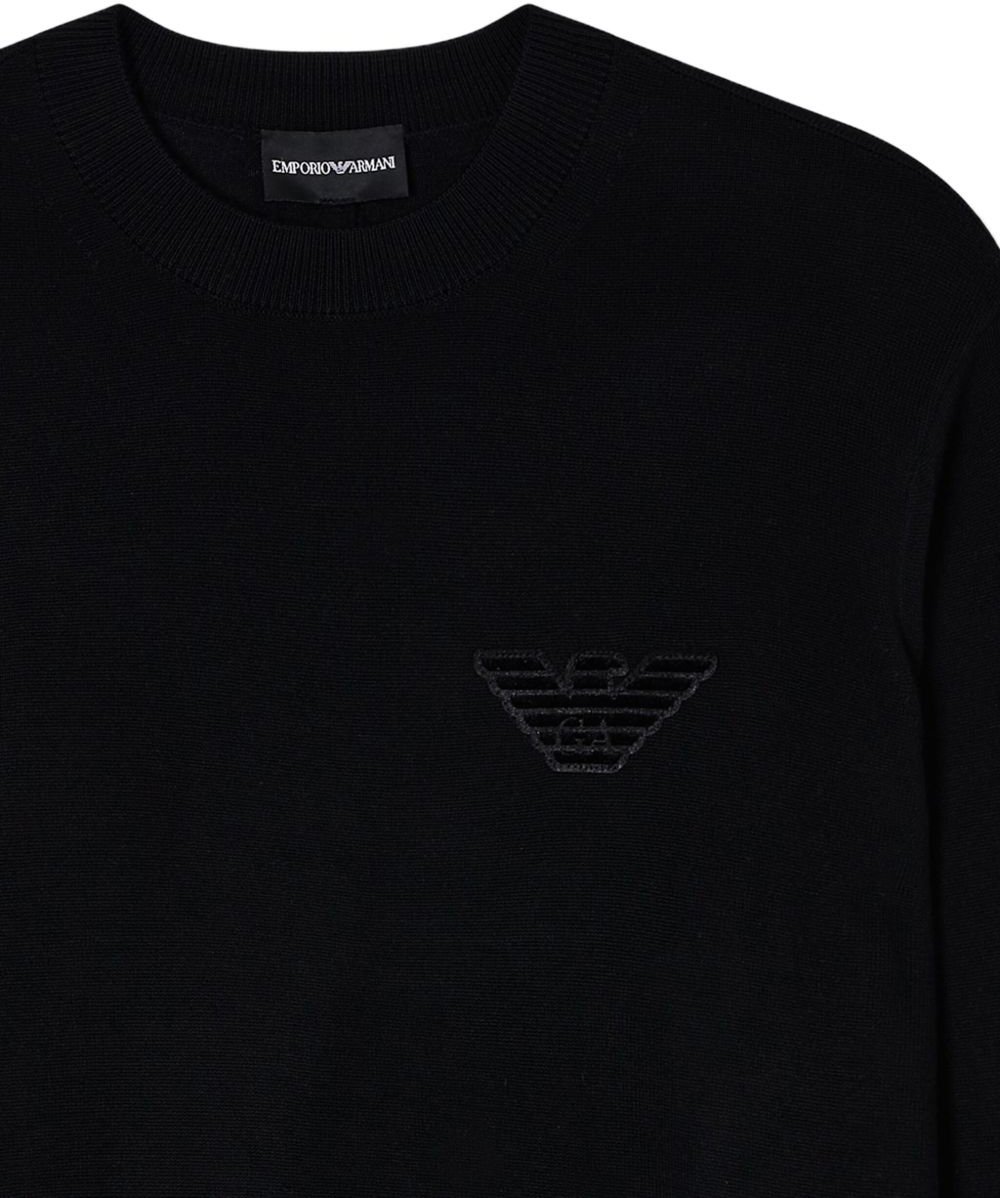 Emporio Armani Sweaters Black Zwart
