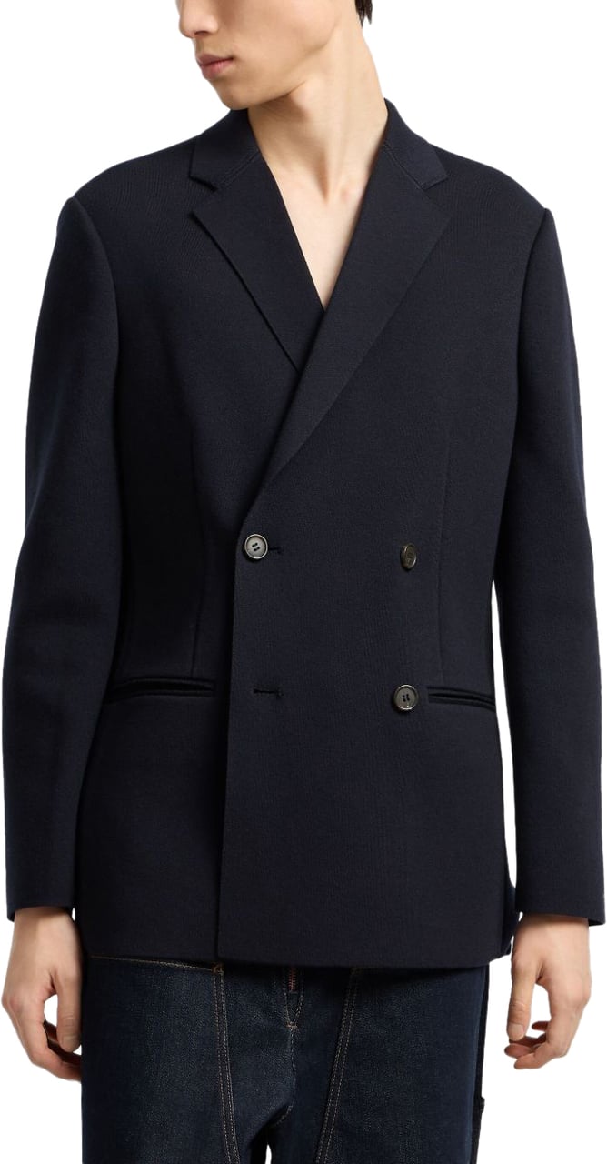 Emporio Armani Jackets Blue Blauw
