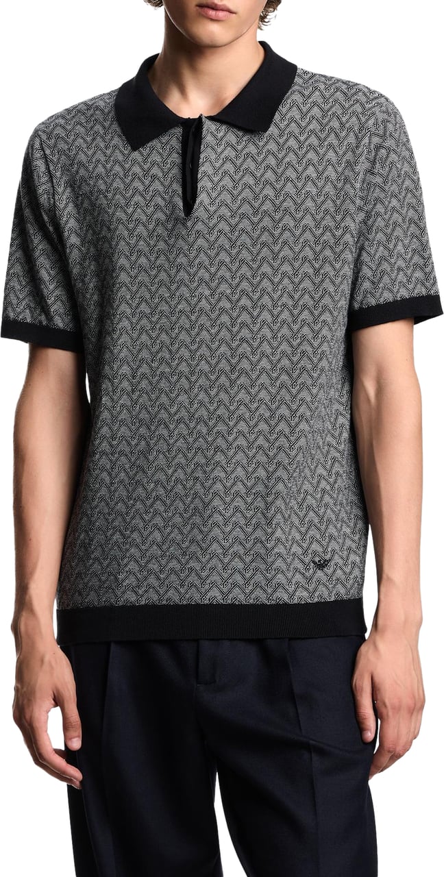 Emporio Armani Heren Icon Polo Grijs Grijs