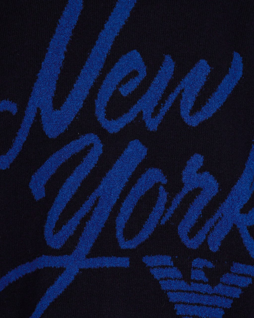 Emporio Armani Sweaters Baritone Blue Blauw