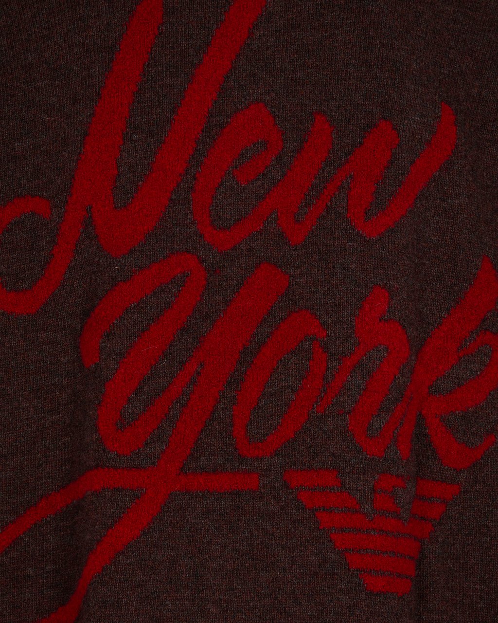 Emporio Armani Sweaters Chocolate Plum Bruin