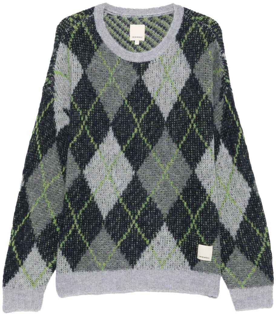 Emporio Armani Sweaters Blue Blauw