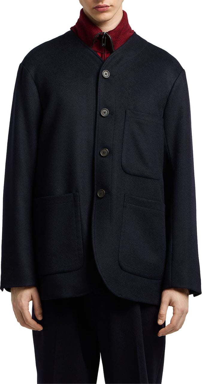 Emporio Armani Jackets Blue Blauw