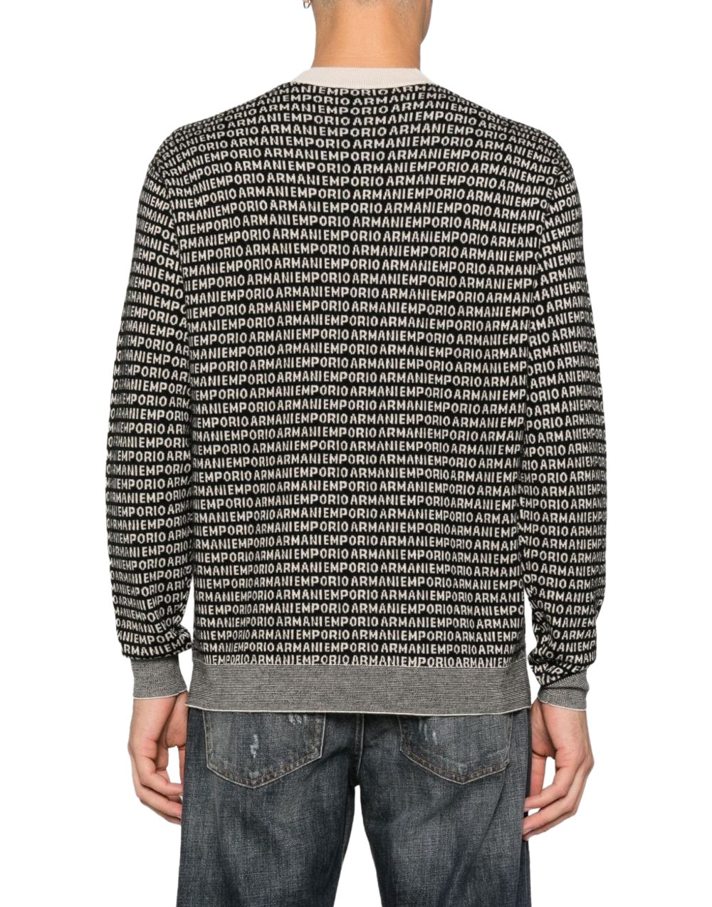 Emporio Armani Sweaters Black Zwart