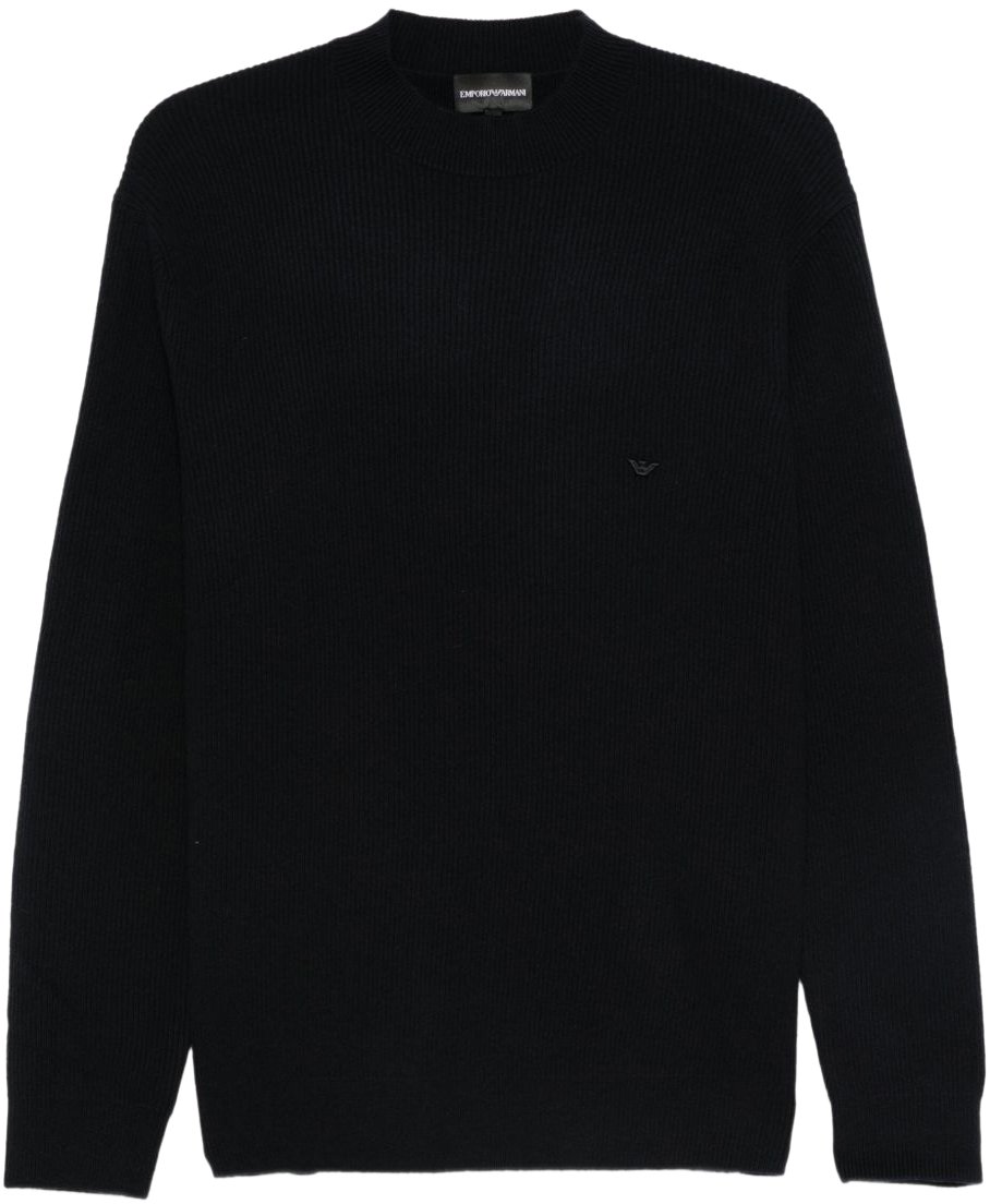 Emporio Armani Sweaters Blue Blauw