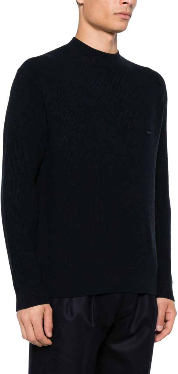 Emporio Armani Sweaters Blue Blauw