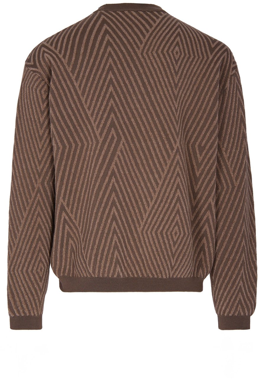 Emporio Armani Sweaters Walnut Rhombus Bruin