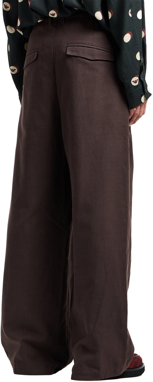 Emporio Armani Trousers Brown Bruin
