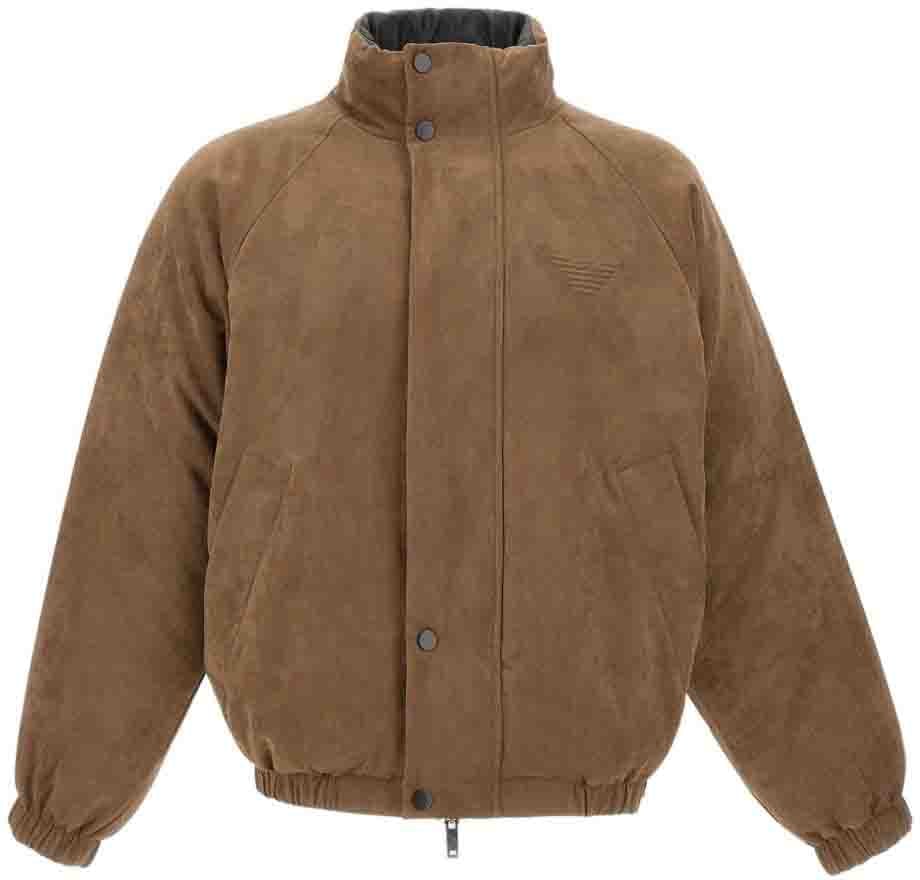 Emporio Armani Coats Camel Beige