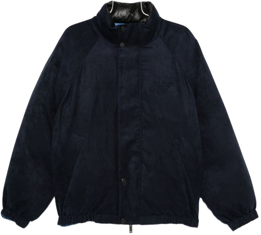 Emporio Armani Coats Blue Blauw