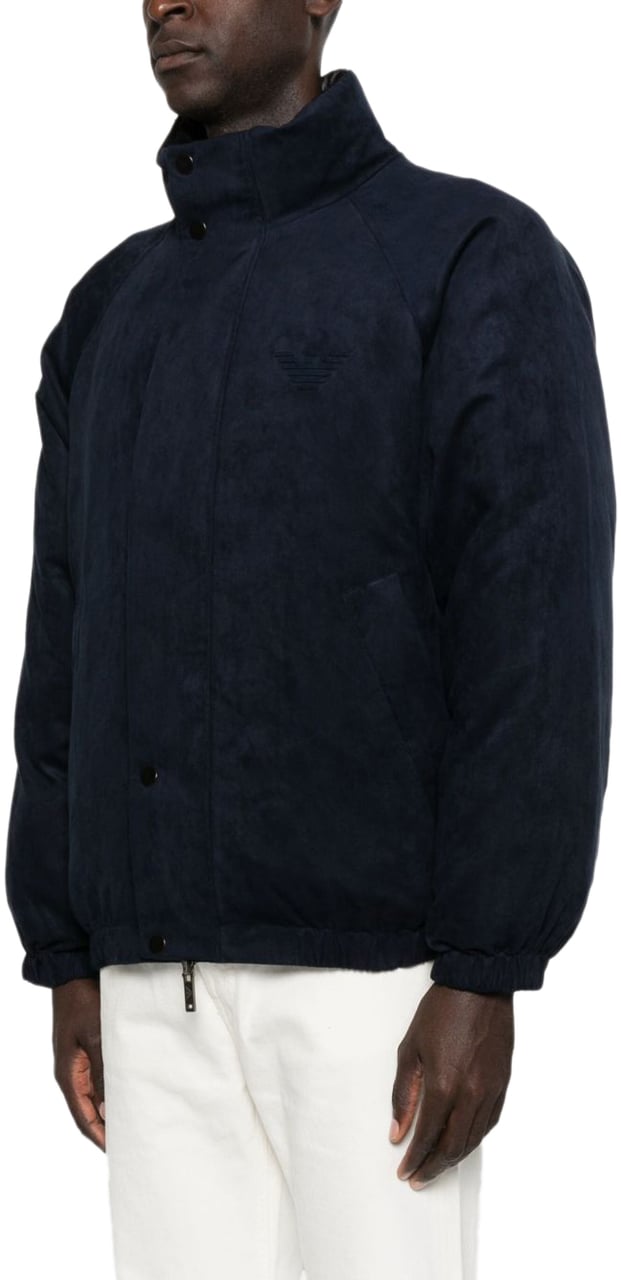 Emporio Armani Coats Blue Blauw