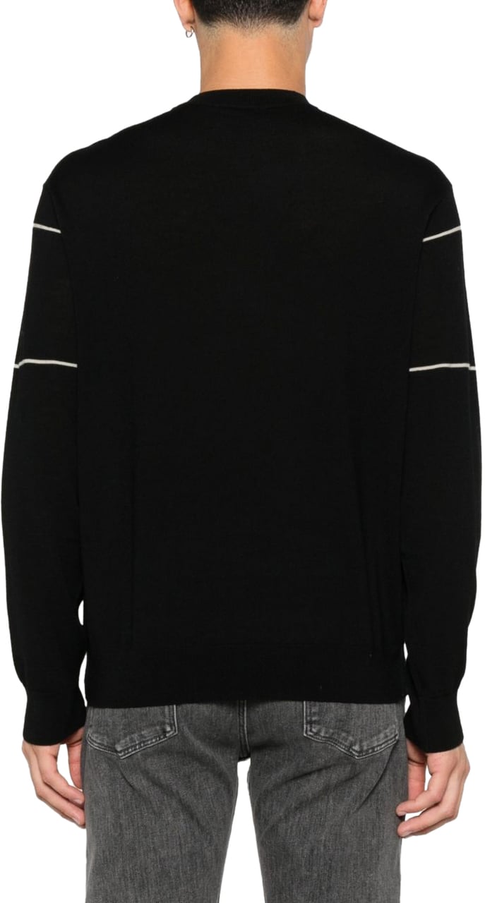 Emporio Armani Sweaters Black Zwart